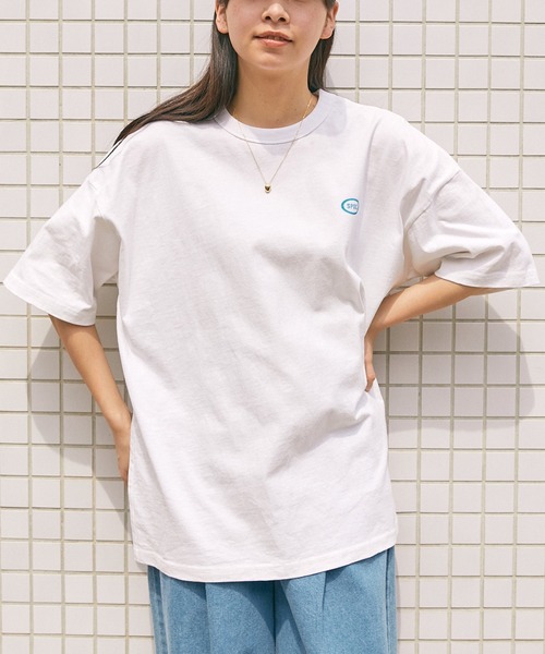 【SPOCSTORE】サークルロゴオーバーサイズ半袖TトップスTシャツ