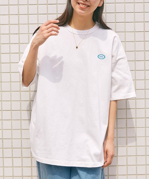 【SPOCSTORE】サークルロゴオーバーサイズ半袖TトップスTシャツ