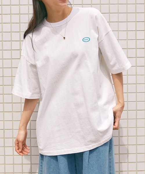 【SPOCSTORE】サークルロゴオーバーサイズ半袖TトップスTシャツ