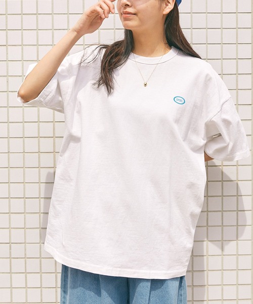 【SPOCSTORE】サークルロゴオーバーサイズ半袖TトップスTシャツ