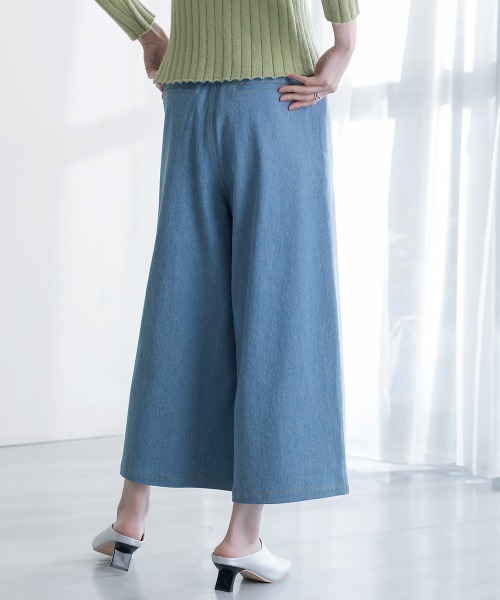 Bou Jeloud(ブージュルード)の「フロントZIPデニムパンツ(デニムパンツ・レディース・サックスブルー/インディゴブルー/ナチュラル/ブルー・38/TL)」の14枚目の写真