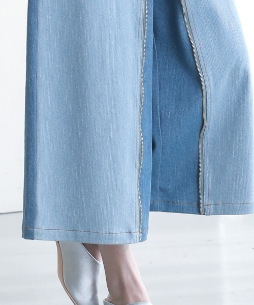 Bou Jeloud(ブージュルード)の「フロントZIPデニムパンツ(デニムパンツ・レディース・サックスブルー/インディゴブルー/ナチュラル/ブルー・38/TL)」の17枚目の写真