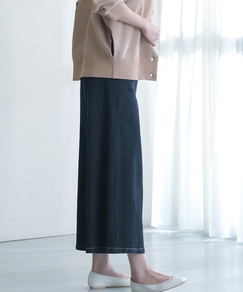 Bou Jeloud(ブージュルード)の「フロントZIPデニムパンツ(デニムパンツ・レディース・サックスブルー/インディゴブルー/ナチュラル/ブルー・38/TL)」の11枚目の写真