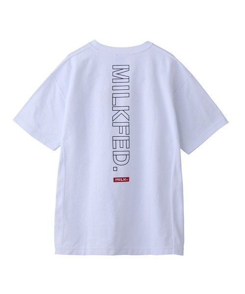 MILKFED.（ミルクフェド）の「MILKFED x CHAMPION SS TEE BAR（Tシャツ/カットソー・レディース・ホワイト/ブラック/ベージュ/パープル/ネイビー/ブラウン・ONE SIZE）」の16枚目の写真
