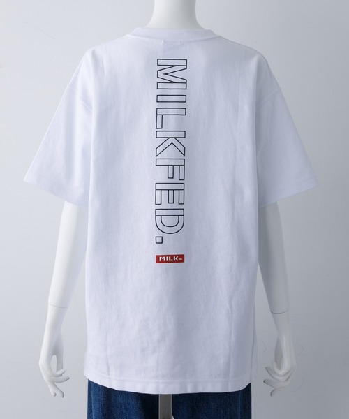 MILKFED.（ミルクフェド）の「MILKFED x CHAMPION SS TEE BAR（Tシャツ/カットソー・レディース・ホワイト/ブラック/ベージュ/パープル/ネイビー/ブラウン・ONE SIZE）」の15枚目の写真