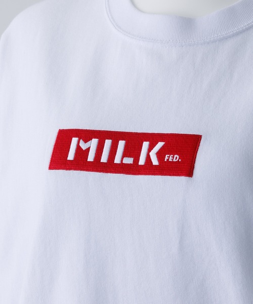 MILKFED.（ミルクフェド）の「MILKFED x CHAMPION SS TEE BAR（Tシャツ/カットソー・レディース・ホワイト/ブラック/ベージュ/パープル/ネイビー/ブラウン・ONE SIZE）」の17枚目の写真