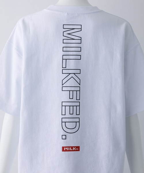 MILKFED.（ミルクフェド）の「MILKFED x CHAMPION SS TEE BAR（Tシャツ/カットソー・レディース・ホワイト/ブラック/ベージュ/パープル/ネイビー/ブラウン・ONE SIZE）」の10枚目の写真