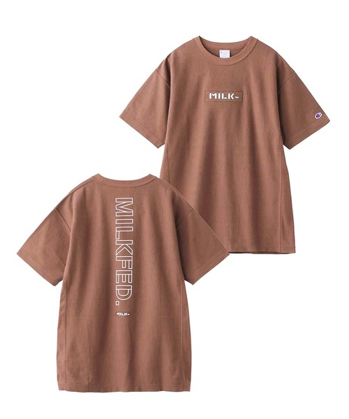MILKFED.（ミルクフェド）の「MILKFED x CHAMPION SS TEE BAR（Tシャツ/カットソー・レディース・ホワイト/ブラック/ベージュ/パープル/ネイビー/ブラウン・ONE SIZE）」の20枚目の写真