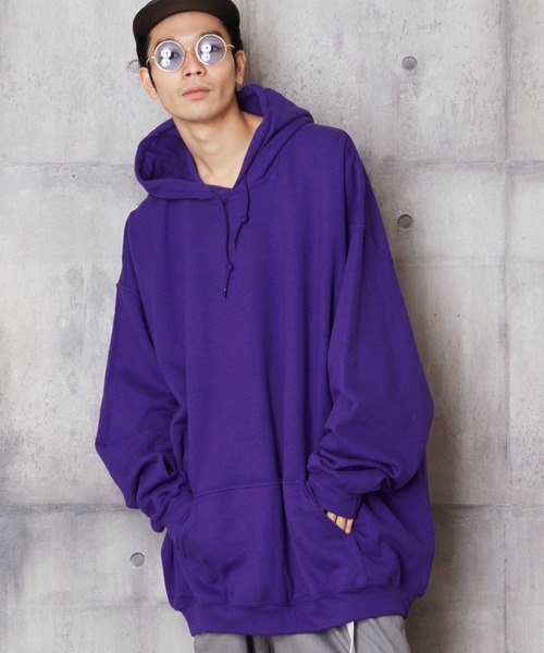 unrelaxing（アンリラクシング）の「オーバーサイズビッグスウェットパーカー ビッグシルエットフードトレーナー（パーカー・メンズ・レッド系その他4/グレー/ホワイト系その他/ワイン/ホワイト系その他4/ブラック/パープル/サックスブルー/ホワイト系その他3/ホワイト/ブルー系その他6/ブルー系その他/ネイビー/ライトピンク/レッド系その他3/オレンジ/グリーン/ブルー系その他4/レッド/ブラック系その他/ピンク系その他3/ブラック系その他3/ベージュ/ホワイト系その他2/ブラック系その他4/ブルー系その他3・MEDIUM/SMALL/X-LARGE/LARGE）」の20枚目の写真