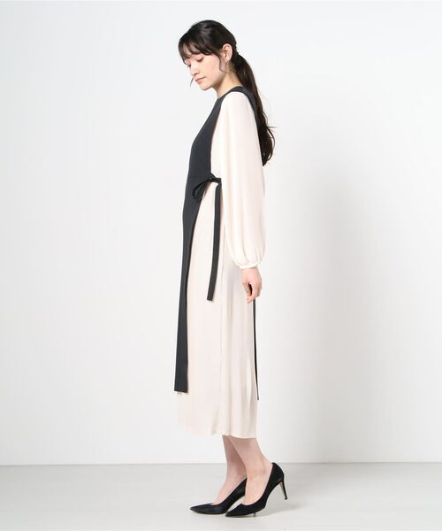 Pleat One One Piece ワンピース Thin ワンピース ドレス ワンピース 3way Clane クラネ のファッション 別倉庫からの配送 ワンピース