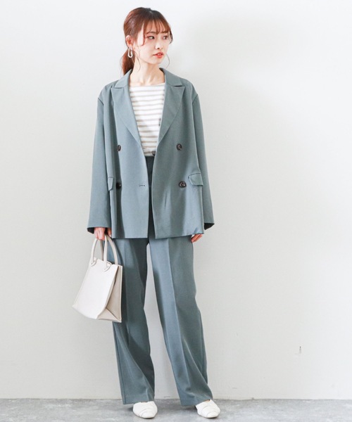 archives(アルシーヴ)の「センタープレスパンツ(セットアップ)(その他パンツ・レディース・ベージュ/ベージュ系その他/グリーン/マスタード・MEDIUM)」の18枚目の写真