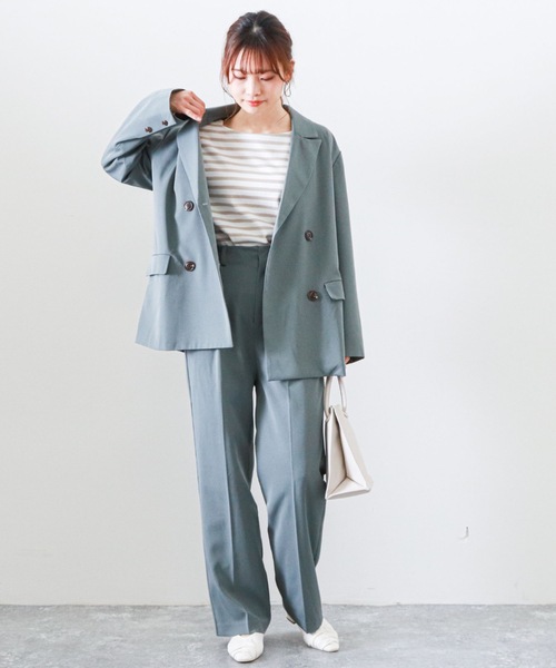 archives(アルシーヴ)の「センタープレスパンツ(セットアップ)(その他パンツ・レディース・ベージュ/ベージュ系その他/グリーン/マスタード・MEDIUM)」の15枚目の写真