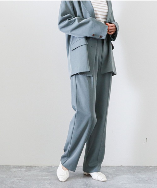 archives(アルシーヴ)の「センタープレスパンツ(セットアップ)(その他パンツ・レディース・ベージュ/ベージュ系その他/グリーン/マスタード・MEDIUM)」の21枚目の写真