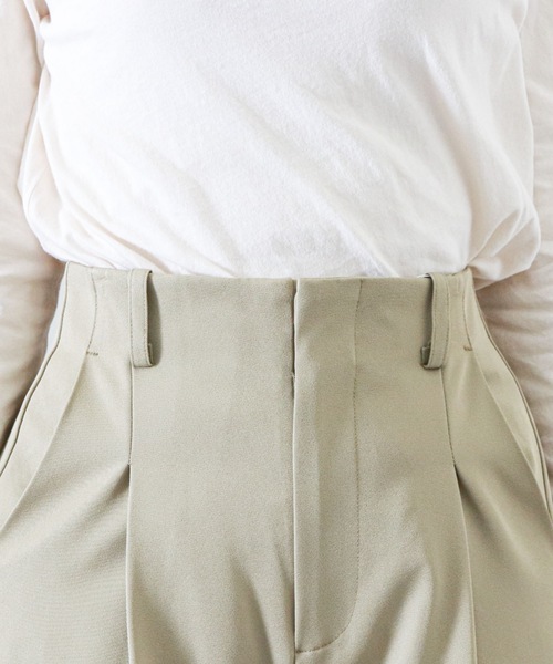 archives(アルシーヴ)の「センタープレスパンツ(セットアップ)(その他パンツ・レディース・ベージュ/ベージュ系その他/グリーン/マスタード・MEDIUM)」の9枚目の写真