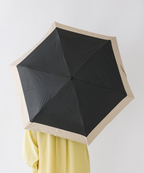 because(ビコーズ)の「because バイカラーヒートカット晴雨兼用折りたたみ日傘(遮蔽率99%以上 PU)(折りたたみ傘・レディース・ブラック/ミント/ピンク/ベージュ/ネイビー/グレー・FREE)」の13枚目の写真