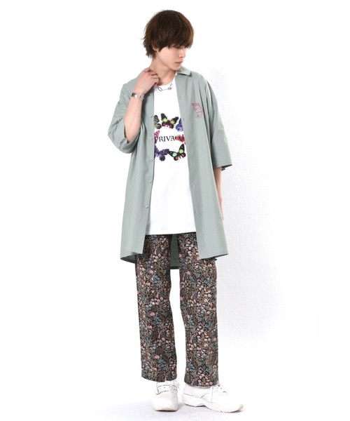 【メンズシャツ】MILKBOY ミルクボーイ ペイズリージャカード ロングシャツ LONG SHIRTS - MILK MILKBOY OFFICIAL ONLINE SHOP | milk inc.