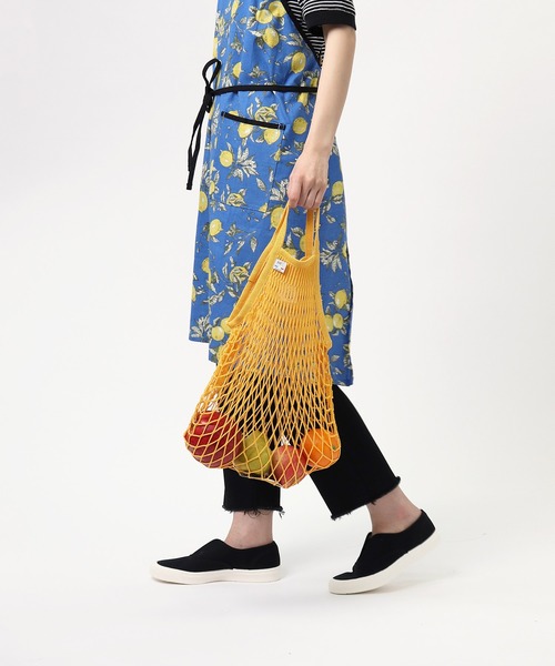 Filt（フィルト）の「FILT / フィルト  ネットバッグ　マルシェバッグ FILT 210 IPJ（エコバッグ/サブバッグ・レディース・グリーン/ピンク/ダークオレンジ/ライトグレー/カーキ/パープル/サックスブルー/ベージュ/マスタード/オフホワイト/ブラック/ライトピンク・FREE）」の19枚目の写真