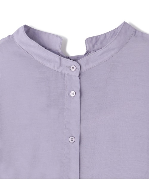 FREE'S MART（フリーズマート）の「シアーレースアップチュニックシャツ（シャツ/ブラウス・レディース・ホワイト/パープル/ブラウン/ホワイト系その他・FREE）」の8枚目の写真