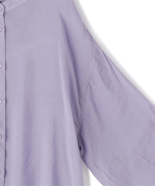 FREE'S MART（フリーズマート）の「シアーレースアップチュニックシャツ（シャツ/ブラウス・レディース・ホワイト/パープル/ブラウン/ホワイト系その他・FREE）」の9枚目の写真