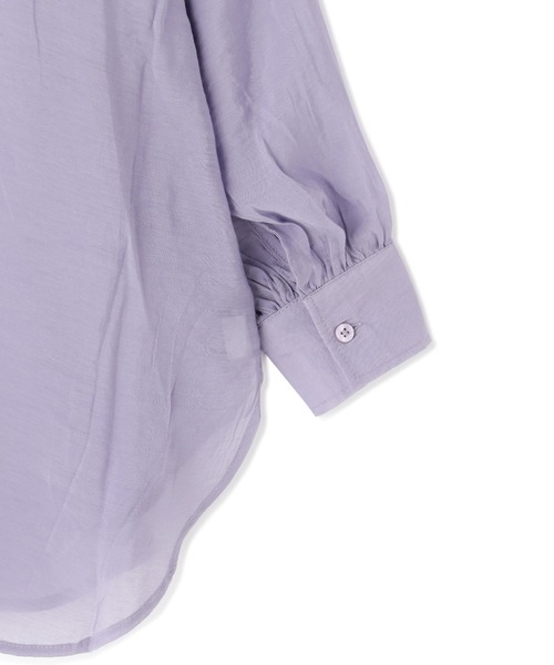 FREE'S MART（フリーズマート）の「シアーレースアップチュニックシャツ（シャツ/ブラウス・レディース・ホワイト/パープル/ブラウン/ホワイト系その他・FREE）」の10枚目の写真