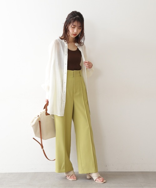 FREE'S MART（フリーズマート）の「シアーレースアップチュニックシャツ（シャツ/ブラウス・レディース・ホワイト/パープル/ブラウン/ホワイト系その他・FREE）」の17枚目の写真