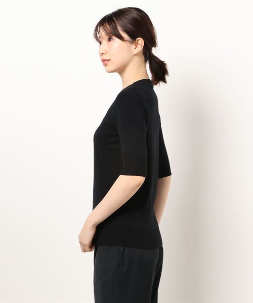 Letroyes（ルトロワ）の「Letroyes: HELENE-CREWNKHS（ニット/セーター・レディース・アイボリー/ダークブラウン/ブラック・1）」の5枚目の写真