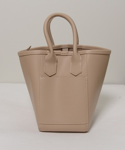 shopnikoniko（ショップニコニコ）の「バケットスクエアバッグ（ハンドバッグ・レディース・ベージュ/ブラック/ホワイト・フリー）」の17枚目の写真