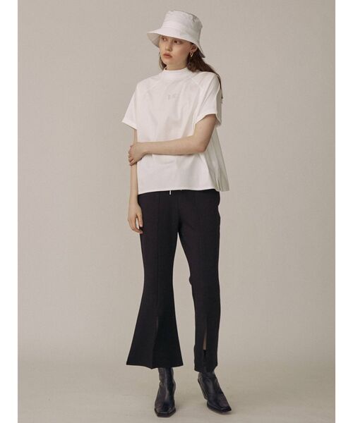 THE DAYZ TOKYO（ザデイズトーキョー）の「【THE DAYZ TOKYO】ボトルネックスリットTシャツ（Tシャツ/カットソー・レディース・オフホワイト/ブラック/ミント・FREE）」の4枚目の写真