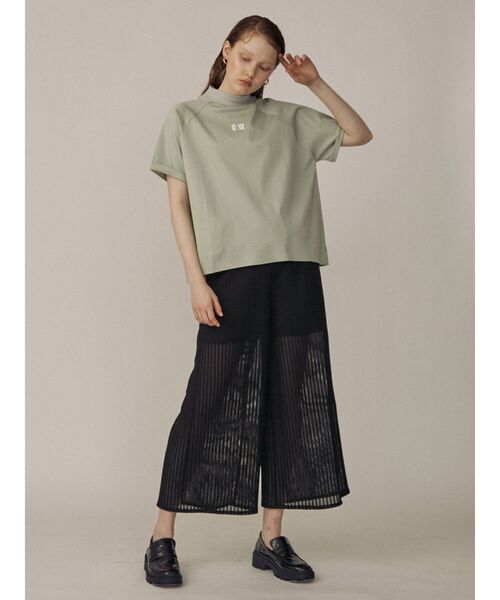 THE DAYZ TOKYO（ザデイズトーキョー）の「【THE DAYZ TOKYO】ボトルネックスリットTシャツ（Tシャツ/カットソー・レディース・オフホワイト/ブラック/ミント・FREE）」の5枚目の写真