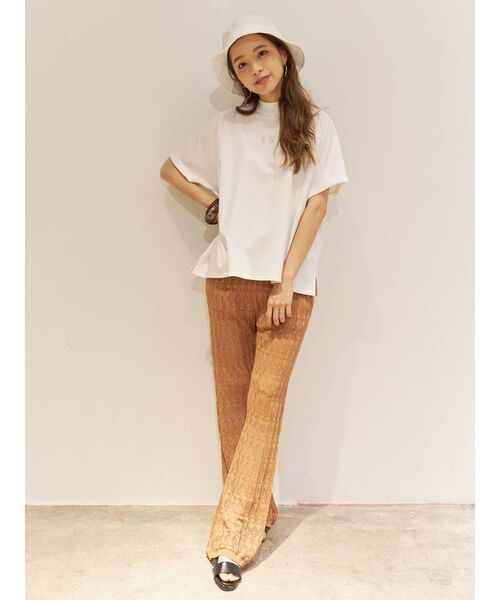 THE DAYZ TOKYO（ザデイズトーキョー）の「【THE DAYZ TOKYO】ボトルネックスリットTシャツ（Tシャツ/カットソー・レディース・オフホワイト/ブラック/ミント・FREE）」の18枚目の写真