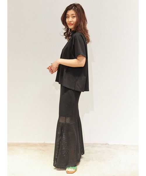 THE DAYZ TOKYO（ザデイズトーキョー）の「【THE DAYZ TOKYO】ボトルネックスリットTシャツ（Tシャツ/カットソー・レディース・オフホワイト/ブラック/ミント・FREE）」の21枚目の写真