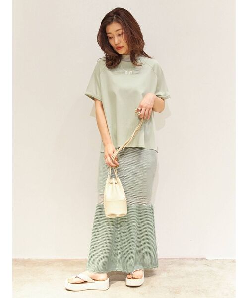 THE DAYZ TOKYO（ザデイズトーキョー）の「【THE DAYZ TOKYO】ボトルネックスリットTシャツ（Tシャツ/カットソー・レディース・オフホワイト/ブラック/ミント・FREE）」の22枚目の写真