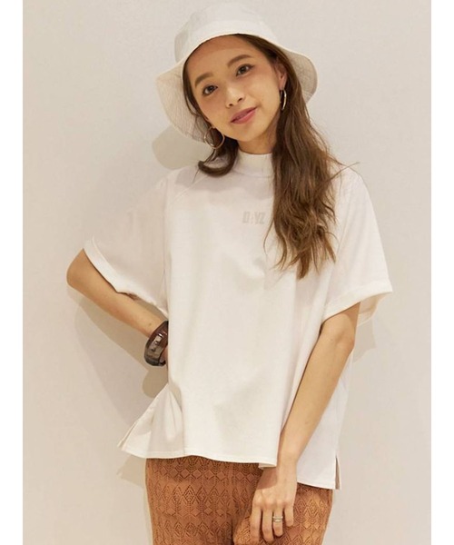 THE DAYZ TOKYO（ザデイズトーキョー）の「【THE DAYZ TOKYO】ボトルネックスリットTシャツ（Tシャツ/カットソー・レディース・オフホワイト/ブラック/ミント・FREE）」の2枚目の写真