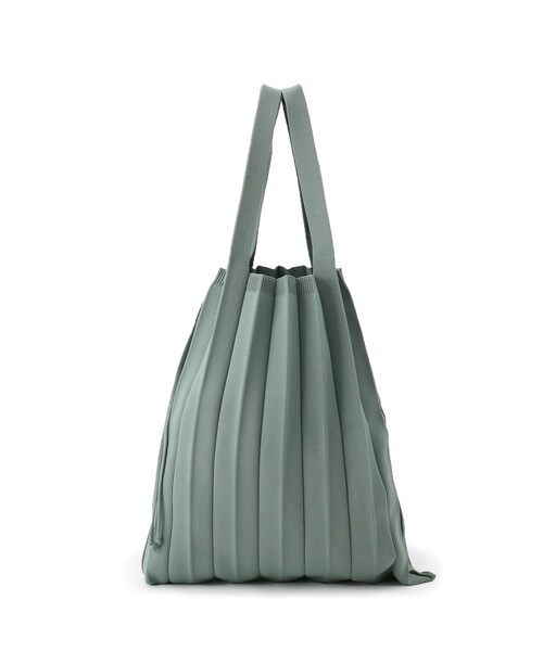 SHOO・LA・RUE（シューラルー）の「◆ニットプリーツバッグ（トートバッグ・レディース・オレンジ/グリーン/サンドベージュ/グレー系その他/ピンク系・00）」の8枚目の写真