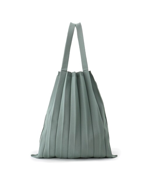 SHOO・LA・RUE（シューラルー）の「◆ニットプリーツバッグ（トートバッグ・レディース・オレンジ/グリーン/サンドベージュ/グレー系その他/ピンク系・00）」の12枚目の写真