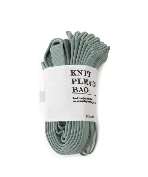 SHOO・LA・RUE（シューラルー）の「◆ニットプリーツバッグ（トートバッグ・レディース・オレンジ/グリーン/サンドベージュ/グレー系その他/ピンク系・00）」の11枚目の写真