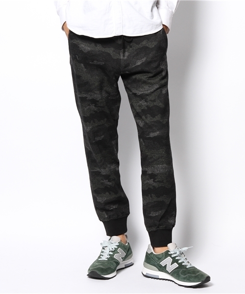 URBAN RESEARCH(アーバンリサーチ)の「UR 綿ウールジャージーリブパンツ(その他パンツ・メンズ・カーキ/ネイビー/カモフラージュ・LARGE/MEDIUM)」の1枚目の写真