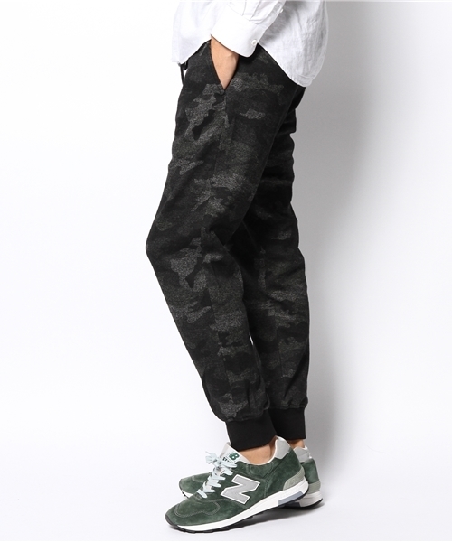 URBAN RESEARCH(アーバンリサーチ)の「UR 綿ウールジャージーリブパンツ(その他パンツ・メンズ・カーキ/ネイビー/カモフラージュ・LARGE/MEDIUM)」の4枚目の写真