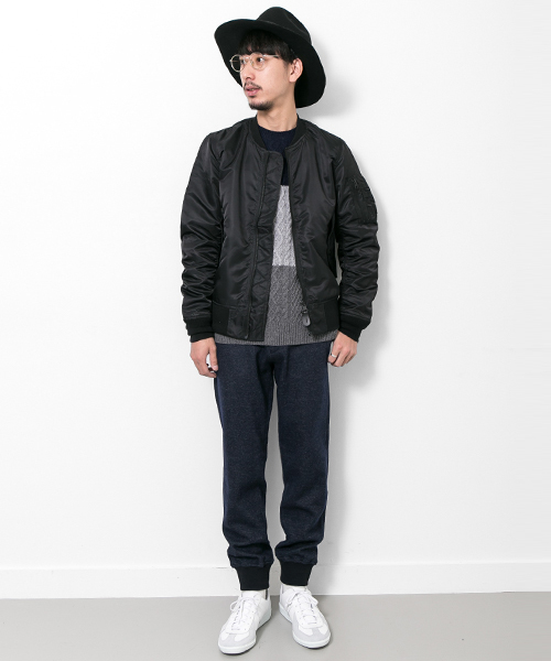 URBAN RESEARCH(アーバンリサーチ)の「UR 綿ウールジャージーリブパンツ(その他パンツ・メンズ・カーキ/ネイビー/カモフラージュ・LARGE/MEDIUM)」の14枚目の写真