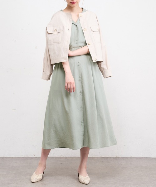 natural couture(ナチュラルクチュール)の「【WEB限定】ウエストリボン開襟シャツワンピース(ワンピース・レディース・グレー/カーキ/ラベンダー/その他1/その他2・FREE)」の13枚目の写真