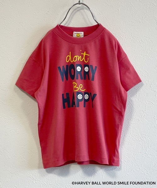 MARKEY'S（マーキーズ）の「【HARVEY BALL】SMILY FACE TEE（80～150cm）（Tシャツ/カットソー・キッズ・オフホワイト/アイボリー/ライトブルー/ネイビー/チャコール/ホワイト系その他/レッド・80/90/95/100/110/120/130/140/150）」の7枚目の写真