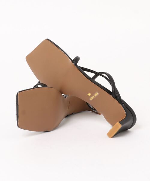 JETEE（ジュテ）の「JETEE / JE2110-323 / スクエアトゥトングサンダル（サンダル・レディース・ブラック/ミント・39/37/38/36）」の4枚目の写真