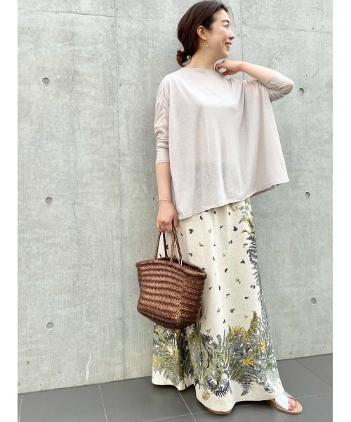 BEARDSLEY（ビアズリー）の「スカーフプリントスカート（スカート・レディース・ベージュ/ホワイト・FREE）」の21枚目の写真