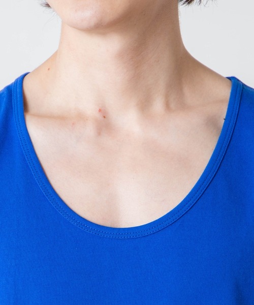 WEGO（ウィゴー）の「WEGO/サイドスリットカラータンクトップ（タンクトップ・メンズ・イエロー/ブルー/ブラック/ホワイト・SMALL/LARGE/MEDIUM）」の21枚目の写真