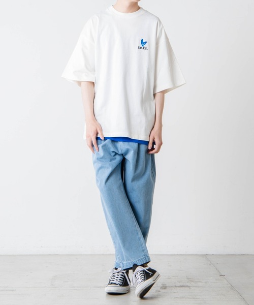 WEGO（ウィゴー）の「WEGO/サイドスリットカラータンクトップ（タンクトップ・メンズ・イエロー/ブルー/ブラック/ホワイト・SMALL/LARGE/MEDIUM）」の22枚目の写真