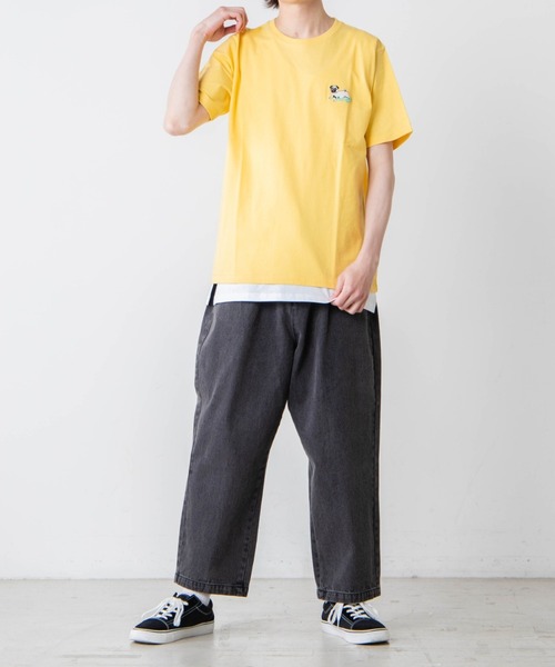 WEGO（ウィゴー）の「WEGO/サイドスリットカラータンクトップ（タンクトップ・メンズ・イエロー/ブルー/ブラック/ホワイト・SMALL/LARGE/MEDIUM）」の13枚目の写真