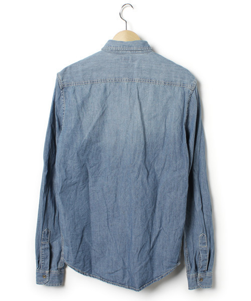 ZARA BASIC（ザラベーシック）の「長袖シャツ（シャツ/ブラウス・メンズ・ブルー・S）」の2枚目の写真