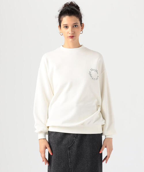 TOMORROWLAND （トゥモローランド）の「コットンジャージー クルーネックプルオーバー（スウェット・レディース・ホワイト/ネイビー/バーガンディー・S）」の7枚目の写真