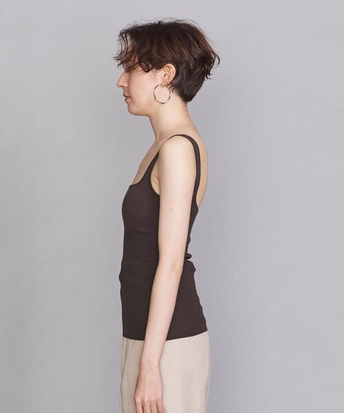 BEAUTY&YOUTH UNITED ARROWS（ビューティーアンドユースユナイテッドアローズ）の「BY ブラニットタンクトップ -ウォッシャブル-（タンクトップ・レディース・ダークグリーン/ダークブラウン/モカ・FREE）」の5枚目の写真