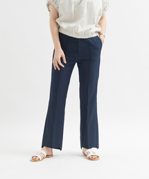 Rouge vif | リネンストレッチフレアパンツ(その他パンツ)